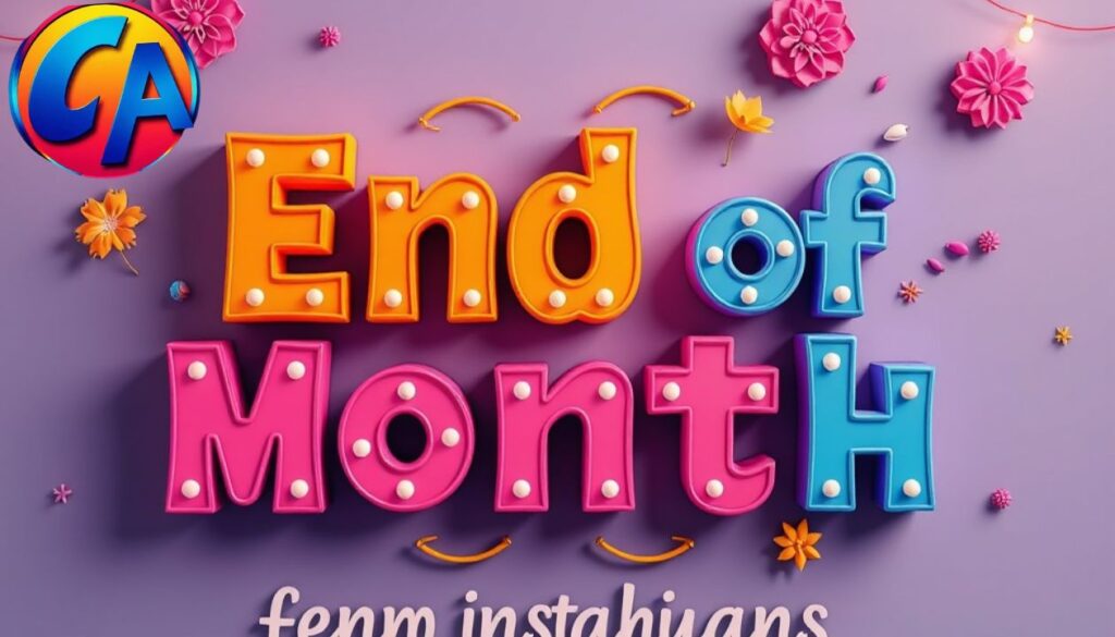 Catchy End Of Month Captions For Instagram 
