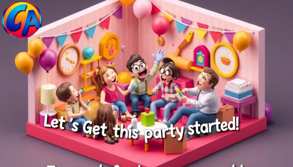 . Funny Party Captions 