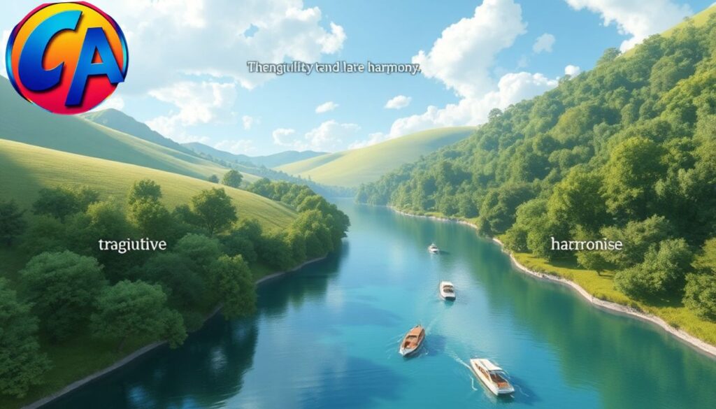 ☮️ Peaceful River Captions 