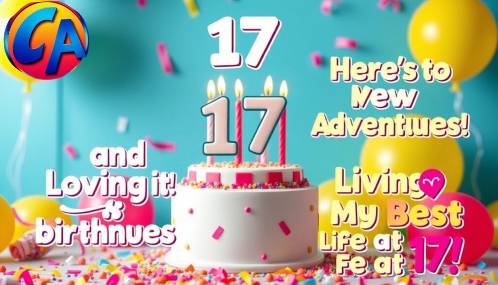 Youthful 17th Birthday Captions For Instagram