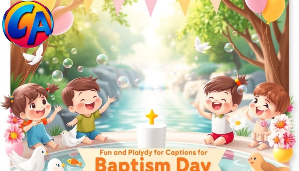 Fun And Playful Captions For Baptism Day