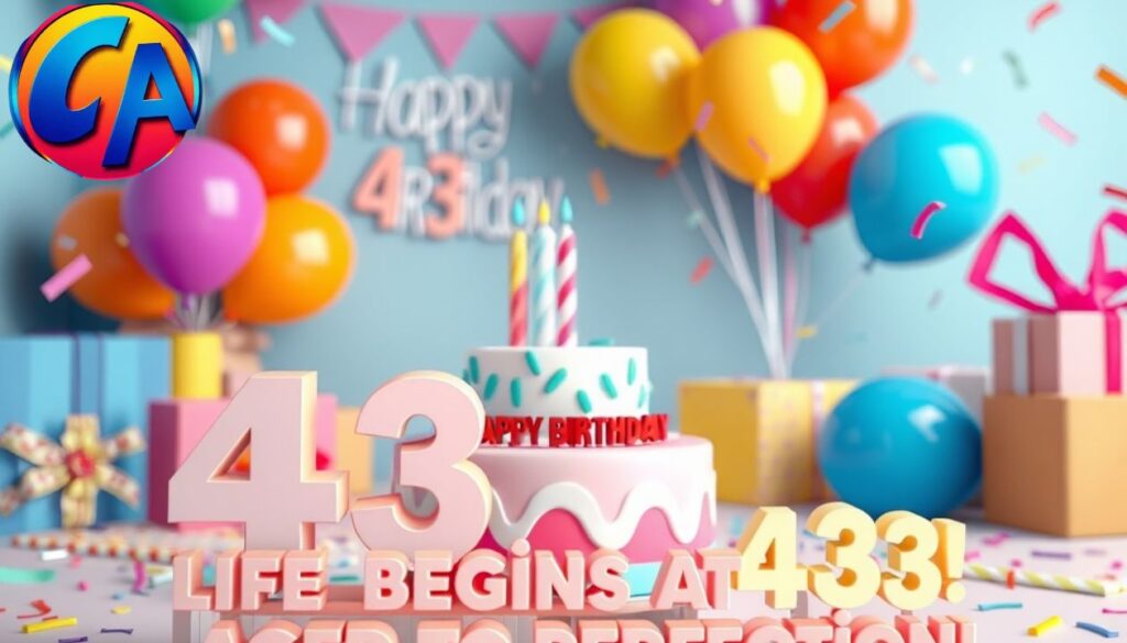 Playful 43rd Birthday Quotes For Social Media