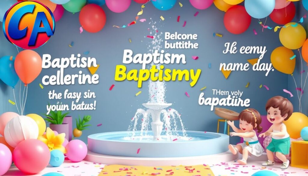 Fun And Playful Captions For Baptism Day